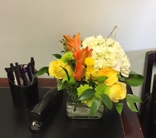 Desk Flowers $ 75.00