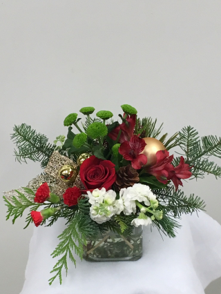 Sending Seasons Greetings arrangement  $ 60.00