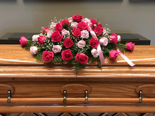 Passion for Roses casket spray $ 395.00