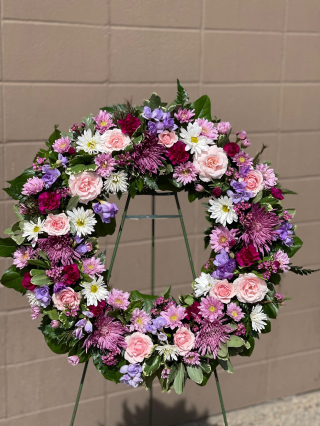 Lavender and Pink Wreath $ 475.00