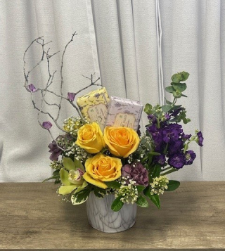 French Vanilla & Lavender soap arrangement  $ 125.00