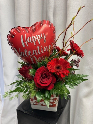 Happy Valentine&rsquo;s Day arrangement $ 75.00